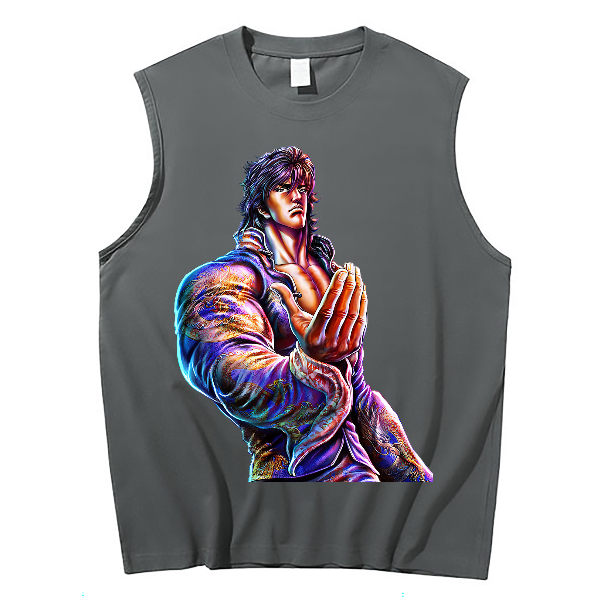 （画像用） 北斗の拳 Fist of the North Star コットン100％タンクトップ（フロントプリント）